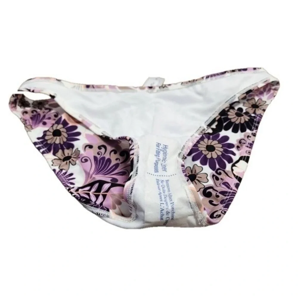 Salt‎ + Cove Purple Paisley Hipster Bikini Bottom Juniors M NWOT Swimwear